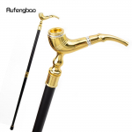 Kuldse torumustriga luksuslik jalutuskepp peo jaoks Dekoratiivne jalutuskepp Elegantne Crosier Knob jalutuskepp 93 cm kollane