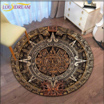 Iidsed asteekide etnilised h&otilde;imude maiade kalender Prindi &uuml;mmargused vaibad Elutoa &uuml;mmargused vaibad Magamistoa Tooli matt 60cm
