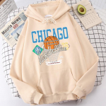 Chicago korvpallimeeskonna prinditud kapuutsid meestele Uudne soe dressipluus Imeilus fliisist spordir&otilde;ivad Sport Fashion kapuuts S