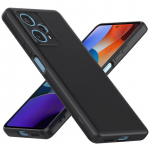 Pehme musta v&auml;rvi matt tundega TPU silikoonist telefoni&uuml;mbris, s&otilde;rmej&auml;lgedevastane kate XIAOMI POCO F5 / F5 Pro jaoks Xiaomi POCO F5 Pro must
