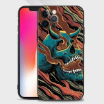 Terror Ghost Head Wolf telefoni&uuml;mbris iPhone'ile Samsung Galaxy Redmi Xiaomi Oppo OnePlus Note SA 7 8 9 10 11 12 13 14 20 21 22 23 53 54 Pro Max Ultra iPhone 6 or 6S