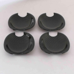 FOR Volkswagen VW Jetta MK6 Sixth generation Vento 2011-2017 Accessory glossy carbon fibre pattern door handle BOWL covers NO Key hole