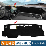 Autotarvikud Toyota Camry 70 XV70 Hybrid 2022 2023 2024 armatuurlaua kate V&auml;ltige valguspadja UV-vastase libisemisvastase vaiba A Black Side LHD white