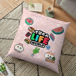 Toca Life World padjap&uuml;&uuml;r Toca Boca padjap&uuml;&uuml;r kodutoolile Lastetoa pehme dekoratiivne padjap&uuml;&uuml;r 45*45cm 22
