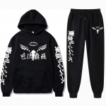Meeste Dressikomplektid Anime Tokyo Revengers Hoodies+ Dressip&uuml;ksid 2tk Gambar Valhalla Graafika P&uuml;ksid T&auml;navar&otilde;ivad Riided XS-4XL M