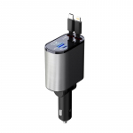 Kiiresti sisset&otilde;mmatav autolaadija USB-pesa autolaadija adapter iPhone Androidi jaoks Type C+iPhone