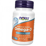 Molekulaarselt destilleeritud Omega 3, Omega-3 1000, Now Foods 100 geelkapslit (67128007) 30softgels