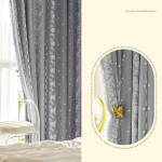 Pitsl&otilde;ng ja riie Kahekihiline pimendus Princess Wind French elutuba Magamistoa soojusisolatsioon dekoratiivne kardin W150*H270cm hall