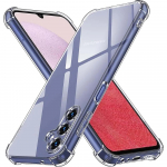 Turvapadi ARMOR kukkumiskindel pehme l&auml;bipaistev kristallist silikoonist telefoni korpuse kate Samsung S23 FE A05 A05S A04 A04S A04E A14 A24 A34 A54 M14 M24 M34 4G 5G jaoks Samsung M34 puhas