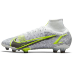 Nike Mercurial Superfly 8 Elite FG Valge Volt Unisex Tossud Metallik-H&otilde;bedane Must CV0958-107 46