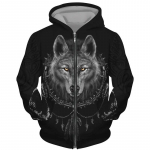 Lahedad 3D hunditr&uuml;kiga t&otilde;mblukuga kapuutsid Mood Meeste/naiste t&auml;navar&otilde;ivad kapuutsiga jakk Mantel Unisex vabaaja Hip Hop Pullover Pusad XL