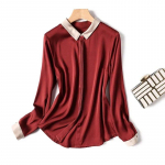 Vintage pikkade varrukatega kontorin&ouml;&ouml;biga pluus Elegantne lihtne naiste s&auml;rk 2023. aasta kevad-s&uuml;gis naiste vabaaja &uuml;hev&auml;rvilised kraega topid 29960 S orion i v&auml;rv