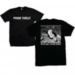 Minor Threat Unisex T-s&auml;rk WeRe Just A Ian Mackaye Black Tee S