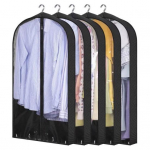 1/5 tk r&otilde;ivakott tolmukindel veekindel hingav l&auml;bipaistev t&otilde;mblukk PVC riidekapp rippuv &auml;ri&uuml;likond mantel Kleit mantel tolmukate S 1pc valge