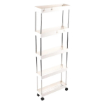 Riiul Supretto 5 ratastel riiuliga (8360)