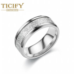 Udune siidist siidist titaanist terass&otilde;rmus meeste Euroopa ja Ameerika moe roostevabast terasest s&otilde;rmuse ehted 6 valge