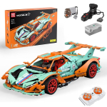 MOULD KING 13155/13156 Tehniline MOC Apollo IE Superkiirendusauto Puldi-ehitusklotsid Laste RC-m&auml;nguasjad Lastele Kingitus roheline