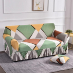 Lilletr&uuml;kiga diivanikate Stretch spandex diivani seelikukatted Elutoa jaoks m&otilde;eldud elastsed eemaldatavad diivanikatted 1Pc 3-seat 185-230cm