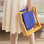 Kokkupandav multifunktsionaalne kaasaskantav hoiutabur, pr&uuml;gikast, v&auml;lik&auml;mping, reisimine sidrunikollane v&auml;rv