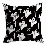 Halloweeni padjakate &Otilde;udne k&otilde;rvitsa nahkhiire kummitusmustriga padjap&uuml;&uuml;r kodupeo pidulikuks kaunistuseks E