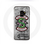 Samsung Galaxy S9 &uuml;mbris Riverdale l&otilde;unapoolse madude logo