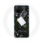 Coque pour Vivo Y21s 2021 / Y21 2021 Music cl&eacute; de sol