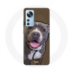 Coque pour Xiaomi Mi 12 / 12X Chien Pitbull Blanc gris