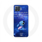 &Uuml;mbris Oppo A93 Stitch Ohana Quote jaoks