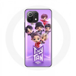 Coque pour Xiaomi Mi 11 Lite BTS TinyTAN Animation Affiche RM Jin Suga J-Hope Jimin Jungkook Et V