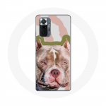 Coque pour Xiaomi Redmi Note 10 Pro Chien de Pitbull marron