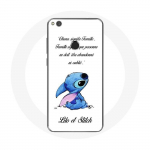 Huawei P8 Lite 2017 Lilo ja Stitch Ohana Quote White &uuml;mbris