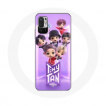 Coque pour Xiaomi Redmi Note 10T 5G BTS TinyTAN Animation Affiche RM Jin Suga J-Hope Jimin Jungkook Et V