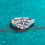 100% ehtne ovaalne moissanite 3 CT Ring Pass The Diamond Test 925 Sterling H&otilde;bedast abielus&otilde;rmused naistele GRA Ehted 5