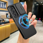 P&otilde;rutuskindel armor liugobjektiiviga kaamera&uuml;mbris Samsung Galaxy A54 5G S20 S21 S22 S23 Ultra Plus FE kronsteini r&otilde;ngasaluse hoidiku tagakaane kest For Samsung Galaxy S23 FE must