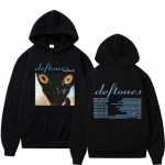 2023. aasta rokkb&auml;nd Deft Ones, kapuutsiga Around The Fur Tour Cat Hoodie Vintage mood Harajuku kapuutsiga dressipluusid Hip Hop t&auml;navar&otilde;ivad L beež