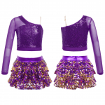 T&uuml;drukute cheerleading tantsu&uuml;likond, lapsed, dž&auml;ssitantsu etendus, kost&uuml;&uuml;m, litrid, tantsupeo &uuml;likond 7-8 Years
