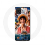 Coque pour Samsung Galaxy A12 One Piece Luffy Affiche Personnages Art Saison 1 - Maniacase