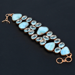 Natural Republic Larimar, Sinine Topaas V&auml;&auml;riskivi Vask Kingitus K&auml;ev&otilde;ru 7-8 S3A32