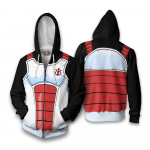 UUS Fashion Dragon Ball Anime naiste/meeste spordikapuutsid 3D multifilmiga prinditud vabaaja COSPLAY kost&uuml;&uuml;m jakk T&otilde;mblukuga dressipluusid S punane