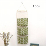 1 tk dekoratiivne rippuv hoiukott 3 taskuga, ukse kohal riputatav kott, seinale kinnitatav hoiukott ukse taga, A-2