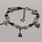 Armsad nana v&otilde;lu k&auml;ev&otilde;rud maasika poogna kitarr k&auml;sitsi valmistatud anime helmestega s&otilde;pruspaari k&auml;ev&otilde;ru