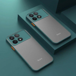 Armor matt &uuml;mbris Xiaomi POCO X6 Pro 5G &uuml;mbrisele luksuslik matt l&auml;bipaistev telefonikate Redmi Note 12 4G 11 10 9 11s &otilde;huke p&otilde;rutuskindel kaitseraua For POCO X6 Pro 5G tumeroheline v&auml;rv