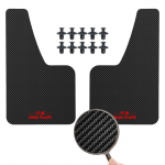 Auto universaalne must PUNANE s&uuml;sinikkiust efektiga pritsmekaitsed porilapid vormitud porilauad poritiiba kate eesmine tagumine stiilitarvikud 2pcs-set Black