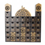Ramadani puidust p&ouml;&ouml;rdloenduse kalender LED-valgustusega Eid sahtli advendikalender Celebra jaoks JM01507