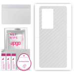 apgo Protective Skin Sticker for the back compatible with Vivo X70 Pro Plus, Wrap Film, Foil, Vinyl - Pattern Transparent Carbon