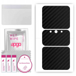 apgo Protective Skin Sticker for the back compatible with Lenovo Legion 2 Pro, Wrap Film, Foil, Vinyl - Pattern Carbon Black