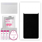 apgo Protective Skin Sticker for the back compatible with Tecno Spark 8 Pro, Wrap Film, Foil, Vinyl - Pattern Matte Black