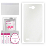 apgo Protective Skin Sticker for the back compatible with LG X power2, Wrap Film, Foil, Vinyl - Pattern Matte Transparent