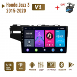 2Din Androidi autoraadio Honda Jazz 3 2015-2020 Fit 3 GP GK 2013-2020 Multimeedia Carplay automaatse WIFI peaseadme jaoks, stereonavigatsioon 2+32 GB 1+16GB,Left