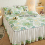 3 tk Hooajaline Universaalne Tepitud Voodiseelik L&auml;bipaistev T&uuml;llseelik Libisemiskindel Voodikate Paksendatud Madratsikaitse Voodipesu 120x200cm bed skirt